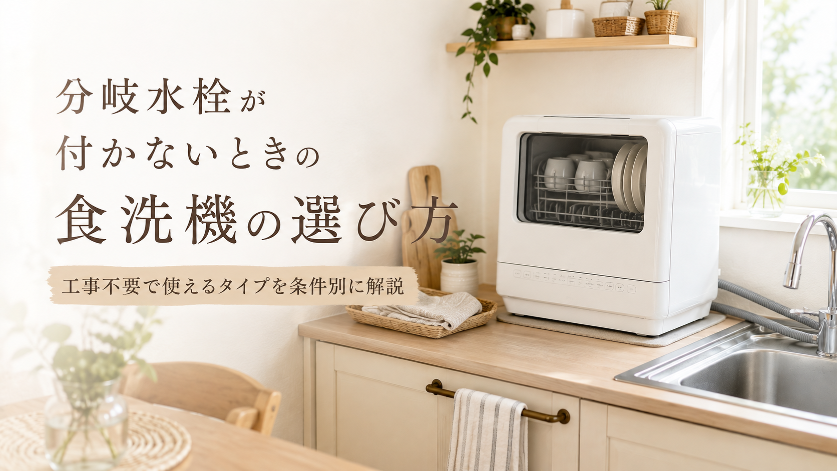 分岐水栓不要の食洗機選び